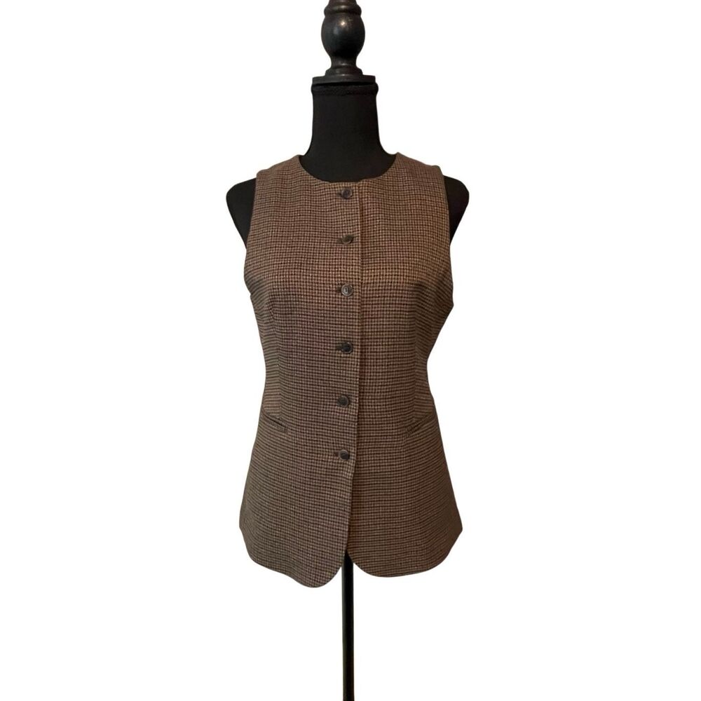H&M Women’s Houndstooth Slim Fit Long Vest